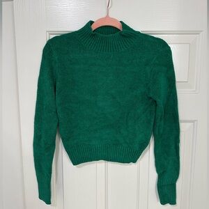 ARITZIA Wilfred Green Mockneck Sweater